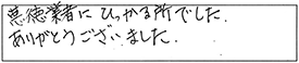 悪徳業者にひっかかる所でした。ありがとうございました。