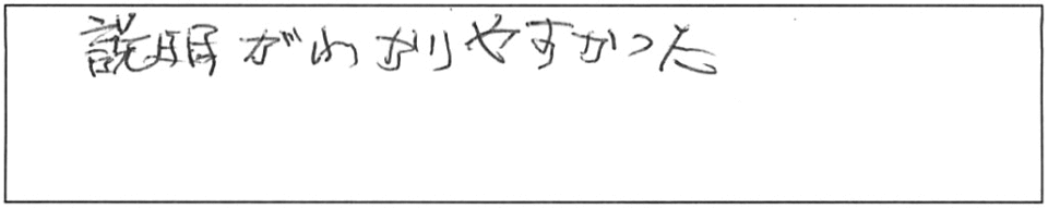 説明がわかりやすかった。