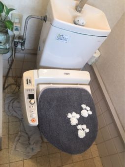 トイレの床に水漏れ<br>【広島市安佐南区 】